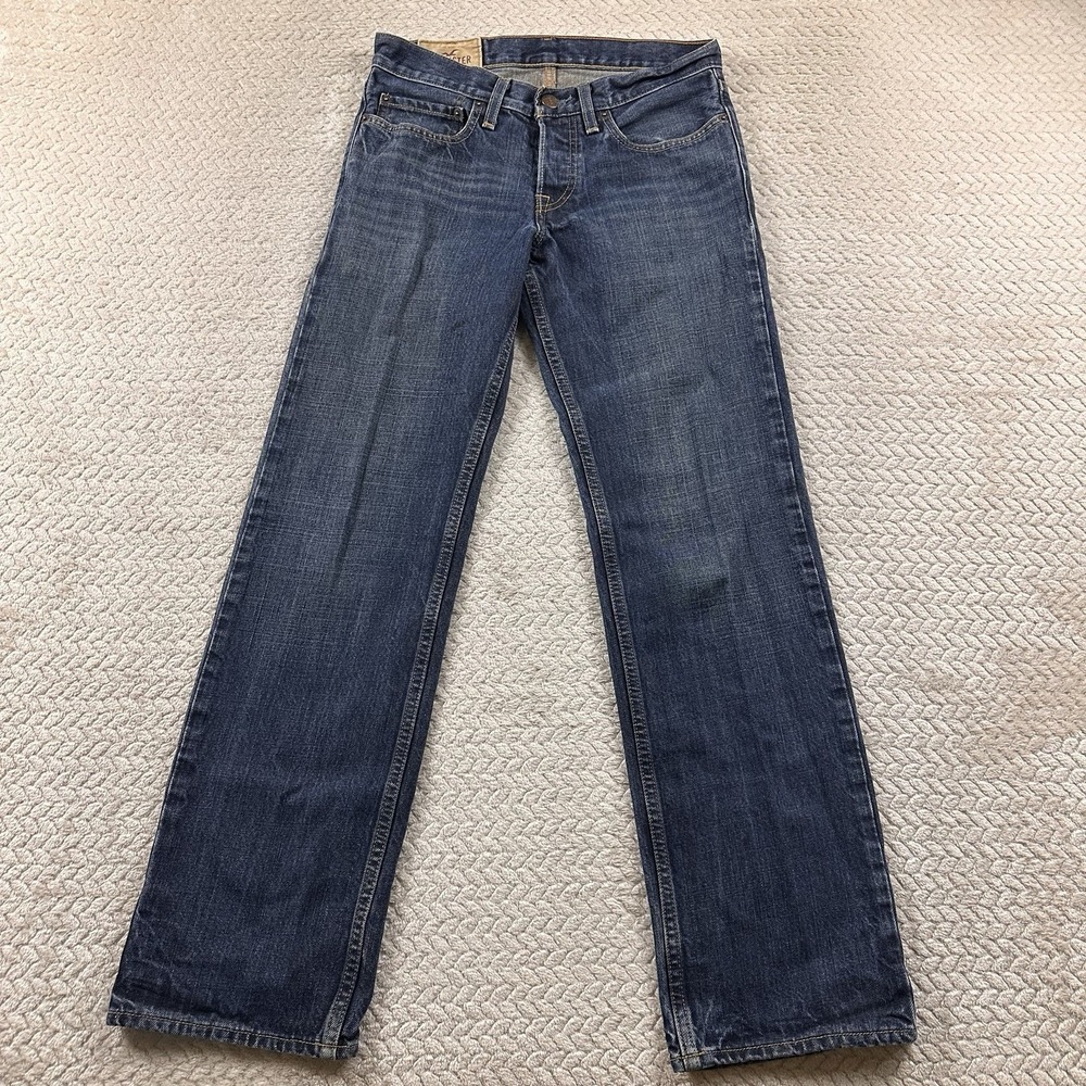 Hollister‎ Classic Straight Men's Jeans 28x30 Button fly Denim Preppy Casual